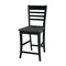 International Concepts Cosmo Counter Height Stool, 24" Seat Height, Coal S75-3102 - alternate 5